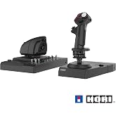 HORI HOTAS Flight Control System &amp; Mount for PC (Windows 11/10) High-End Flight Stick &amp; Throttle for PC Flight Sims