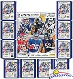2019 Panini NFL Football Stickers Special Collectors Package with HUGE 72 Page Color Collectors Album, 60 Brand New MINT Stickers & 10 Cards! Look for Stickers of Top NFL Superstars & Rookies! WOWZZER