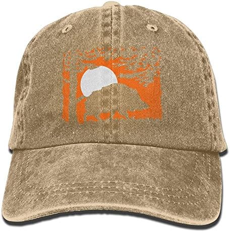 Huagestroe Wildboar in The Night Cowboy Visor Rear Cap Adjustable Cap