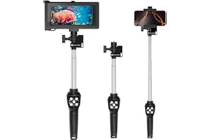 YUECHCASES Telescopic 3-in-1 Diving Selfie Kit with 10–30" Selfie Stick, Phone Holder, and 50 ft Waterproof Diving Case.Suita