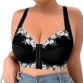 Cotton Whisper Plus Size Women's Breathable Seamless Front Closure Bra