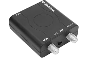 HDMI RF Modulator Adapter, Support NTSC Format Output, 1080P PLL Control VHF Working Frequency, RF Modulator HDMI 1.4 Coaxial