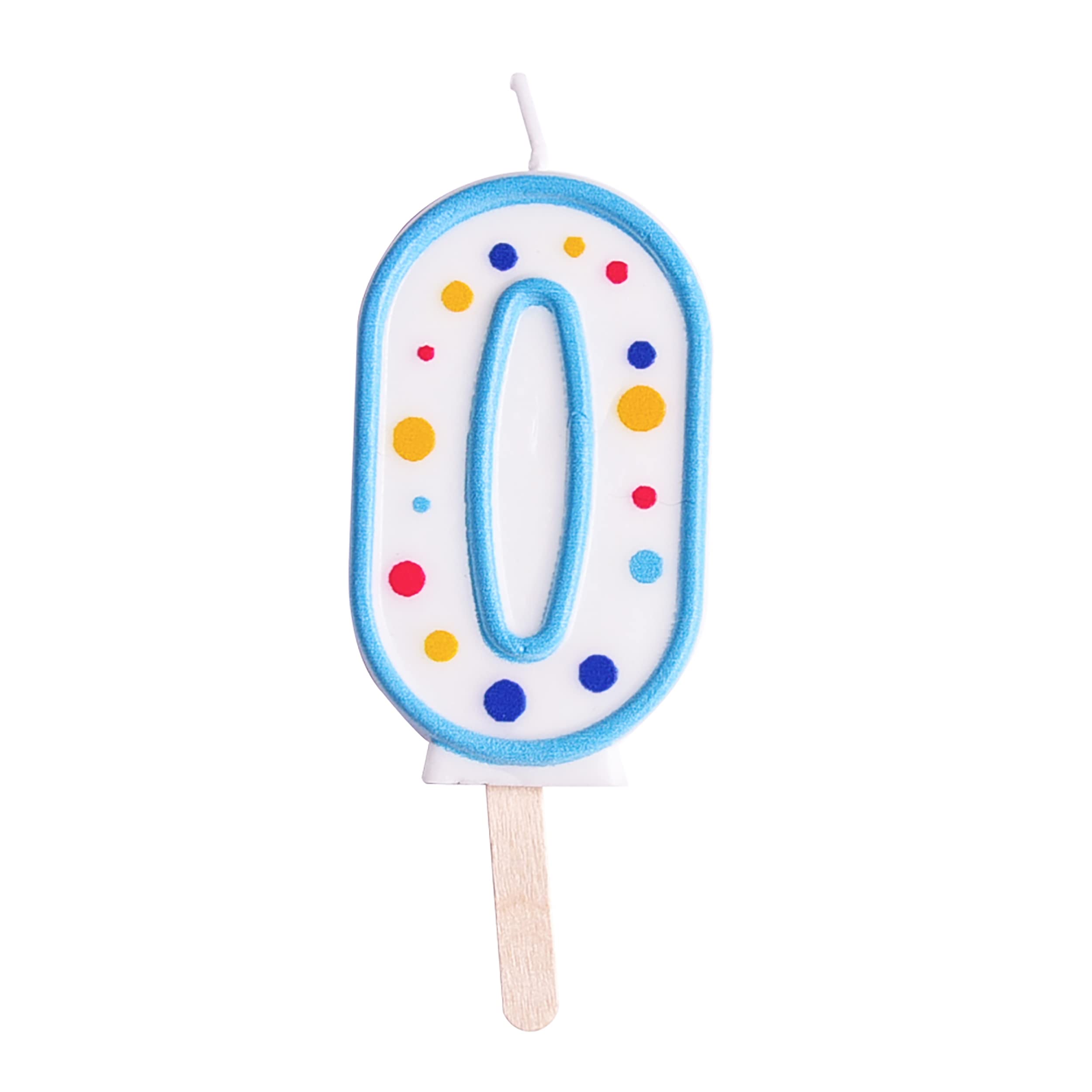 PME CA060 Blue Number 0 Candle,4 x 1 x 6.3 cm