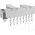 Jos-Haz Ceiling Curtain Track Set - 3ft-9.8ft / 3 Meter - Ceiling Track for Curtains-Room Divider - Curtain Track Ceiling Mount For Living Room Bedroom Drop Ceiling Shower-Ceiling Track System