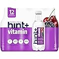 Hint+ Vitamin Blackberry Cherry, Water Infused with Blackberry & Cherry, Vitamin Boost, 50% Daily Value Vitamin C, A, B12, Zinc, Zero Sugar, Zero Calories, Zero Diet Sweeteners, 16 Fl Oz (Pack of 12)