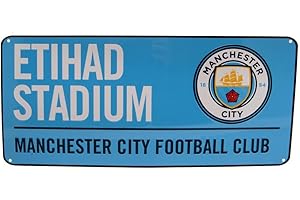 MANCHESTER CITY FC Manchester City F.C. Unisex Official Colour Street Sign, Multi-Colour, One Size UK