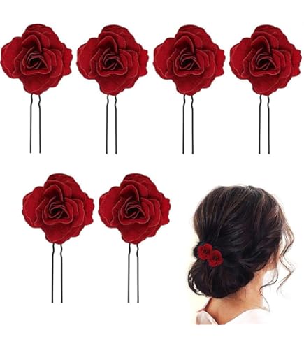 10 Pcs Mini Pince à Cheveux Perle en Forme de Fleur, Barrette Clips de Griffe en Métal 10 Pcs Mini Pince à Cheveux Perle en Forme de Fleur, Barrette Clips de Griffe en Métal