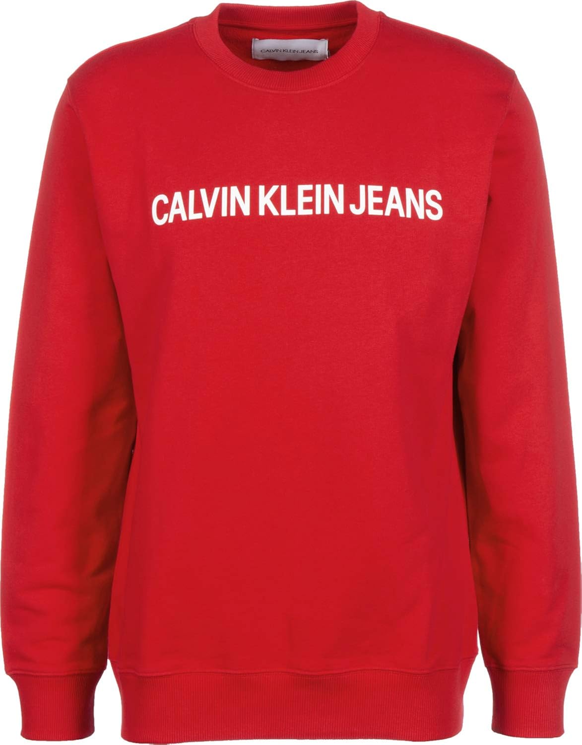 red calvin klein sweatshirt
