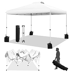 WEIZE Pop up Canopy Tent 10x10ft, 1-Button Push