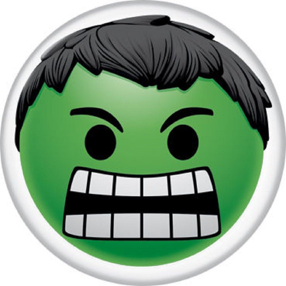 Emoji Hulk Marvel Comics Pinback Button 1.25" Amazon.ca Clothing