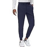 JWM Men's Stretch Golf Joggers Pants with Belt Loops - 36" Slim Fit Tapered Casual Business Travel Dress Work Tall Sweatpants