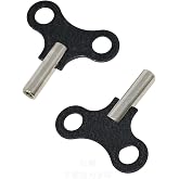 yueton 2 Pack Clock Winding Key Antique Floor Clock Repair Kit Metal Clock Key Winding Chain Repair Tool
