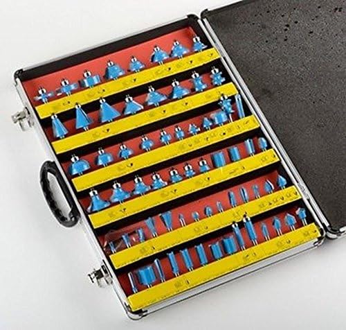 Power Tools 66 PC X 1/4" SHANK ROUTER BIT Set Carbide BITS Routers Power Tools Accessories