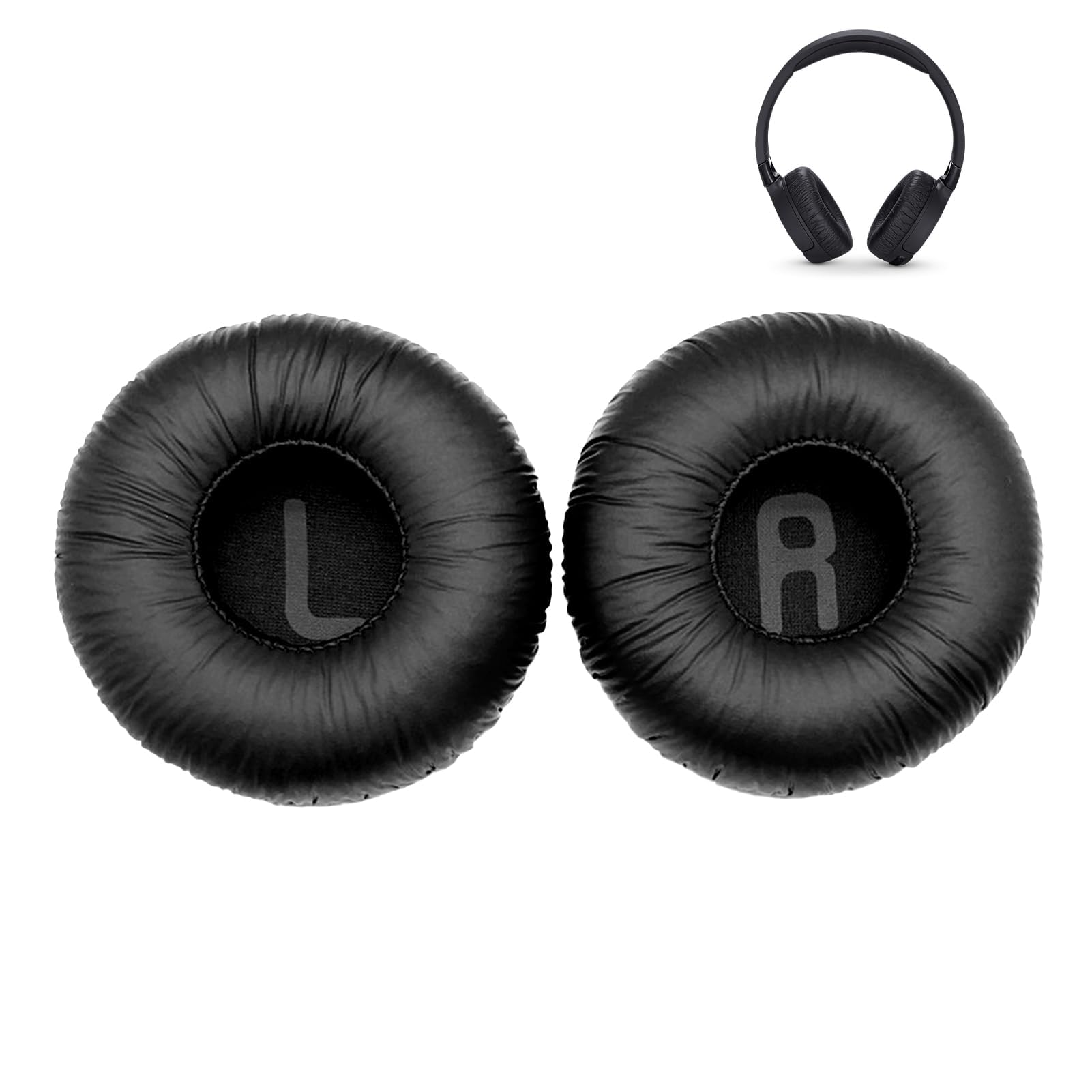 Replacement Headphone Pads Wireless Headphones 70mm Headphone Earpad Covers Compatible with JBL Tune 600BT T520BT T510BT T500BT T450, Ear Cushions Round Soft Sponge Replacement Ear Pads(2 Pack)