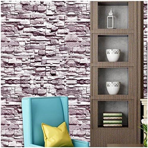 3D Wall Paper Brick Stone Rustic Effect Self-adhesive Wall Sticker Home Decor