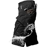 YKS JOOB Mens Hiking Cargo Shorts 9 Pockets Quick Dry Lightweight Stretch Tactical Short Outdoor Fishing Campin