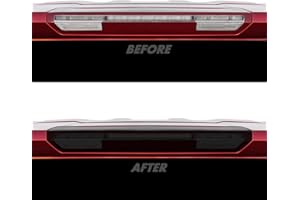 SlickMod PreCut Vinyl Smoke Tint for 2019-2023 Chevy Silverado Third Brake Light (20% Dark Smoke, 1. Third Brake Light)