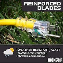 Iron Forge Cable 25 ft Yellow Extension Cord