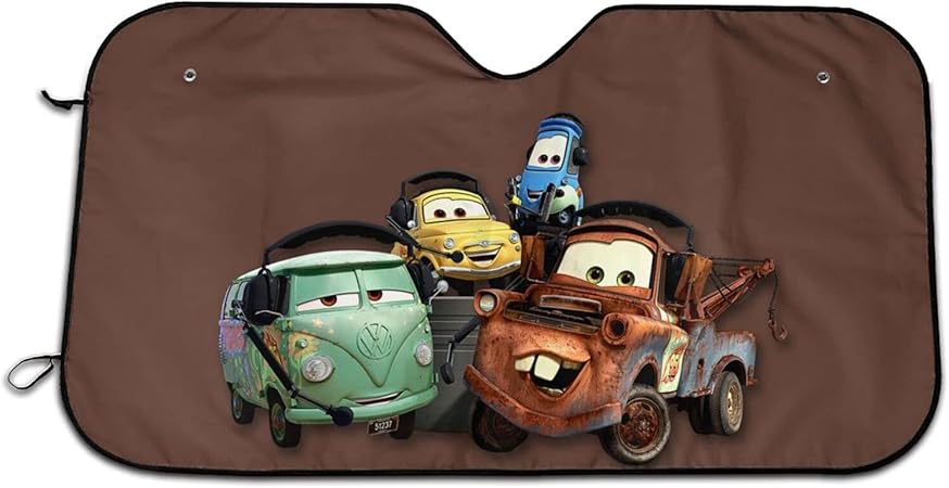 Amazon Co Jp ディズニーカーズ 1 サンシェード 車 カーフロントカバー 車用サンシェード 落葉対策 四季対応 遮光 凍結防止カバー 普通車 軽自動車 Suvに適用 夏冬兼用 130x70cm 車 バイク