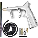 Jewboer Sand Blaster Gun Kit,Sandblaster Gun for Sandblasting Cabinet Machine Abrasive Blaster with Ceramic Nozzle,Siphon Fee