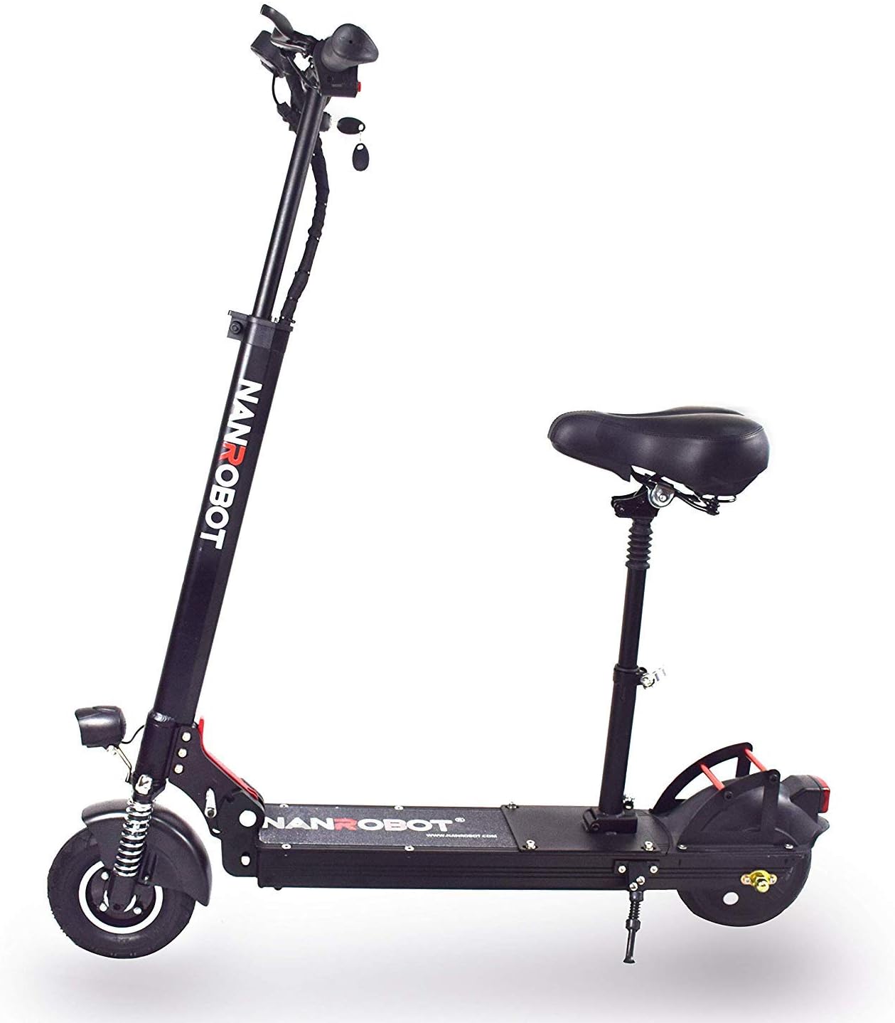 NANROBOT X4 2.0 Light Folding Adult Electric Scooter, 500W Motor, Maximum Speed 20MPH, Durable Range 25 Miles,Net Weight 33 pounds