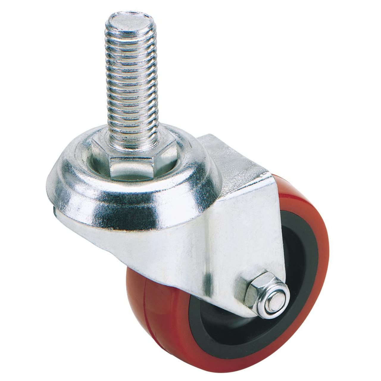 Draper 65510 60550B 50mm Dia. Swivel Bolt Fixing Polyurethane Wheel - S.W.L. 50Kg