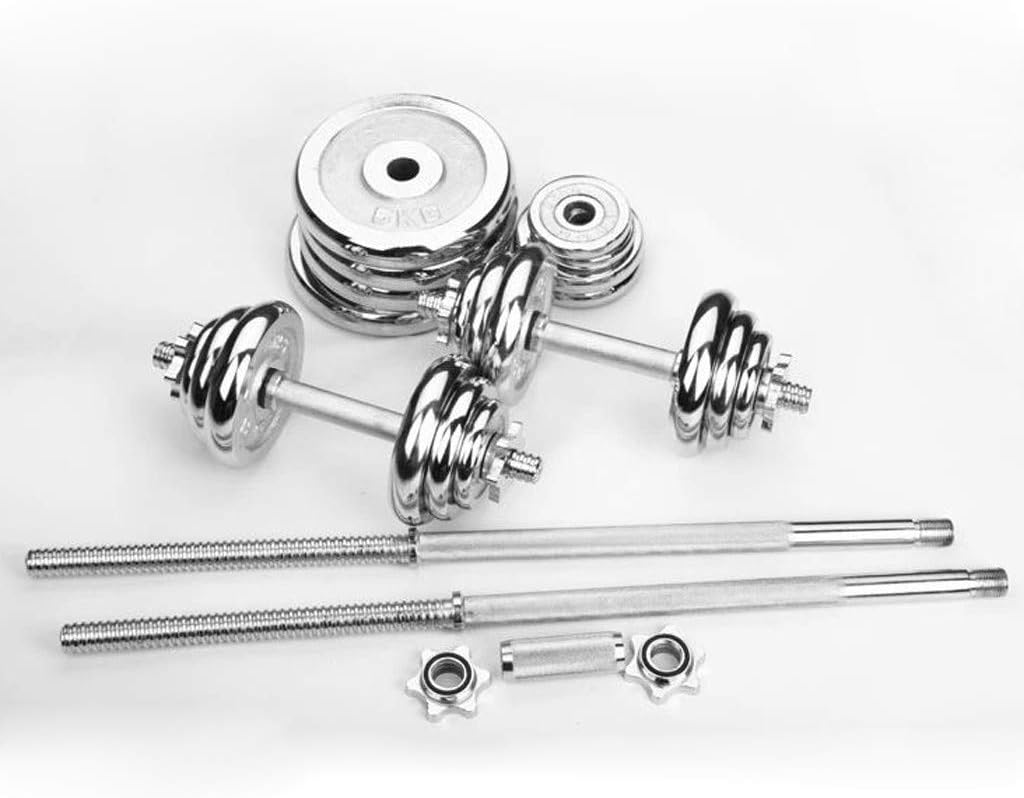 Adjustable Dumbbells Barbell 50KG/110LBS with Connector