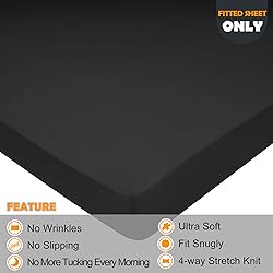 Stretch Queen Size Fitted Sheet Only - 4-Way