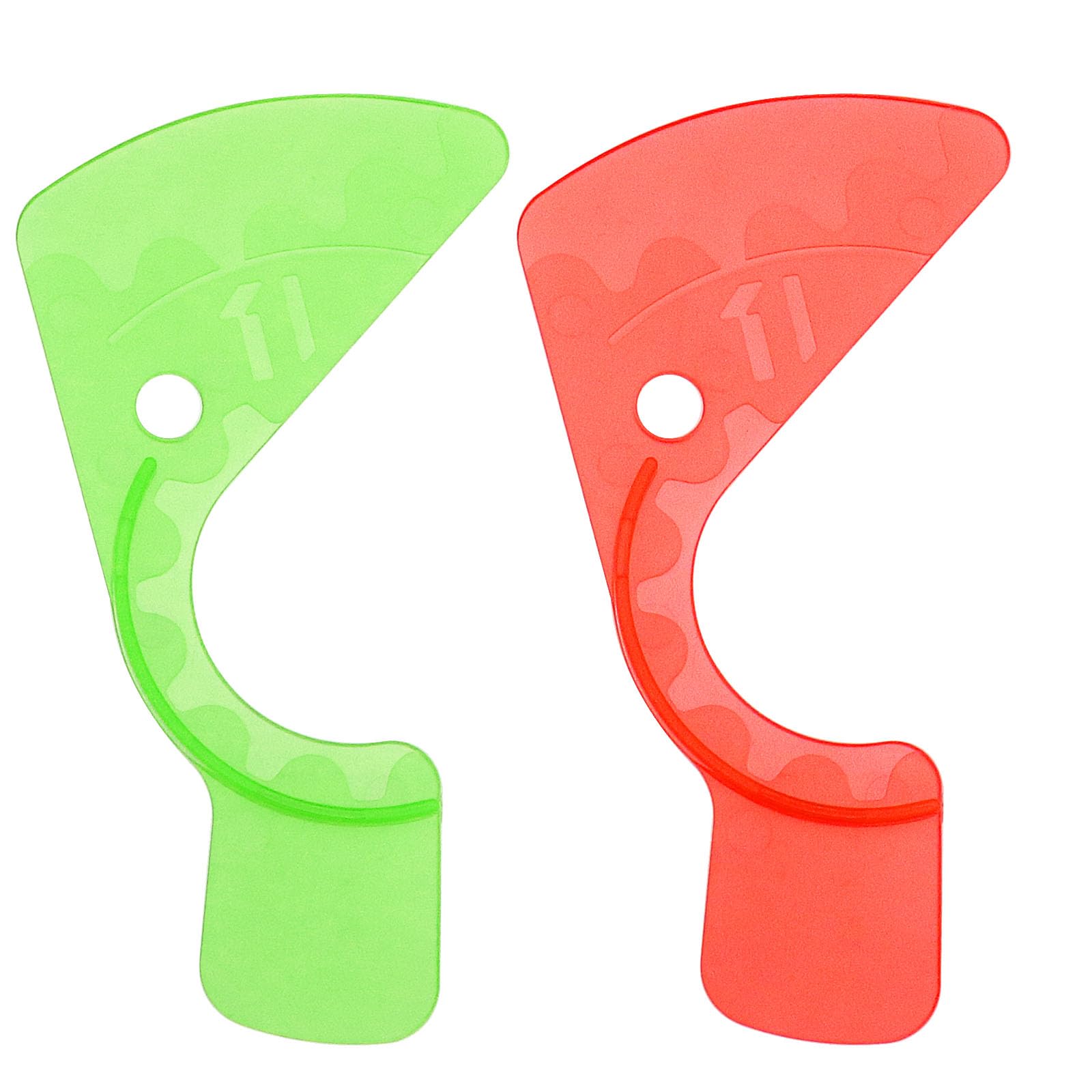 ECSiNG 2pcs Chain Gaps Adjustment Gauge Tool Repair Tool Part for Bicycles Compatible with SRAM Eagle SX/NX/GX 12, Green Red