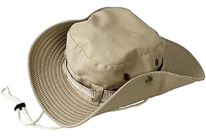 Taeku Sun Hat, Unisex Wide Brim Bucket Hat Sun Protection Cap Breathable Boonie Hat for Fishing Hiking Gardening Safari