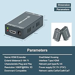 GREATHTEK HDMI Extender, Up to 164 ft/50m, Over