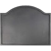 Minuteman International Plain Design Cast Iron Fireback, Large,CFB-09,Black