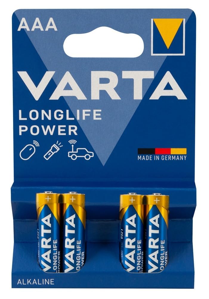 Varta High Energy LR03 Micro AAA Battery (1.5 V, 2400 mAh, 4 Blister Pack)
