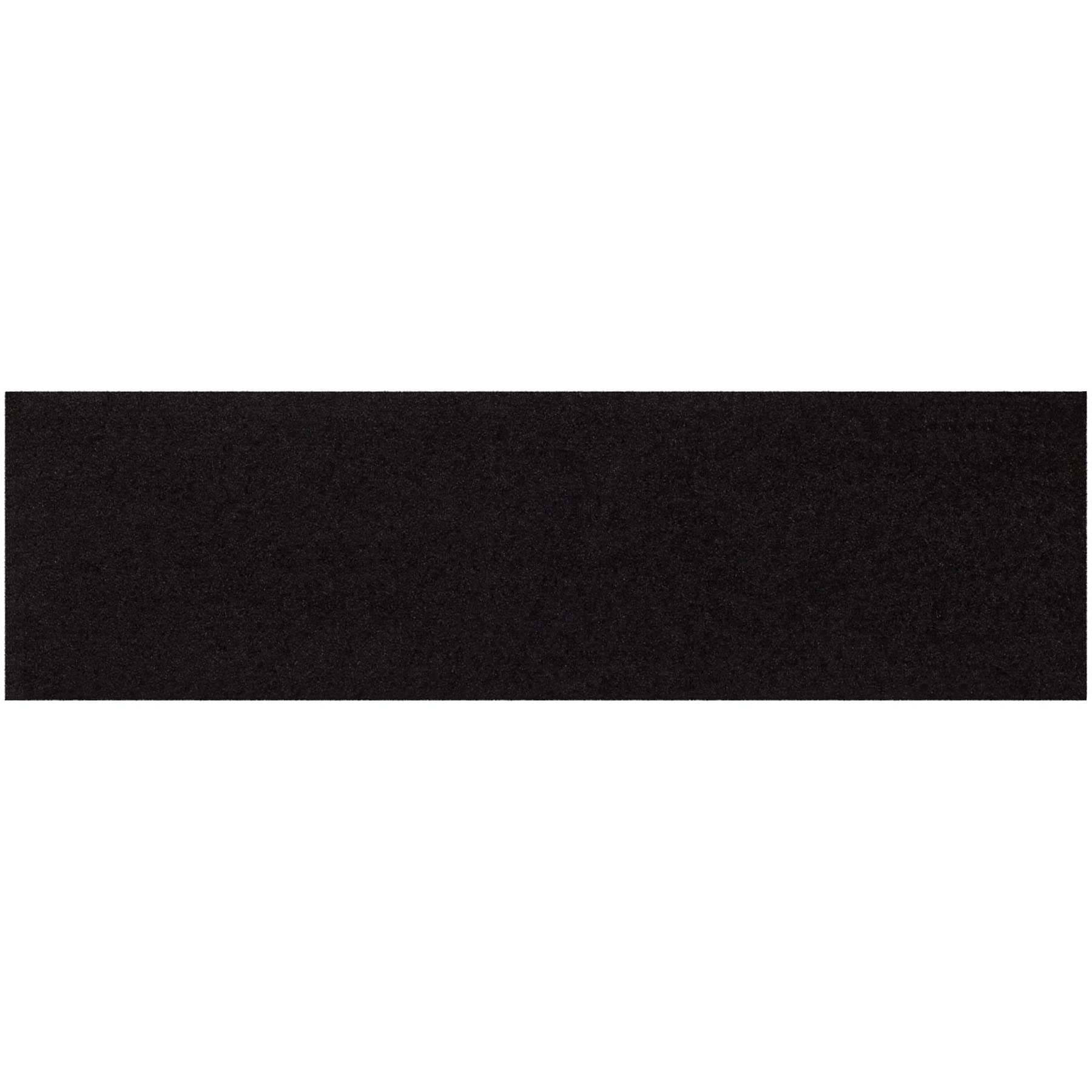 Salonloewe Washable Doormat Shoe Parking Space Black 30 x 100 cm Clean Mat Slim Plain Colours — image 1