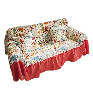 Amazon Com Zone Cotton Sofa Slipcover 1 Piece Rustic Decorative