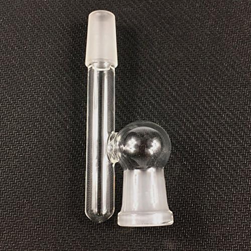 H-shape Clear Glass Reducer Adapter Connector (14female-14male)