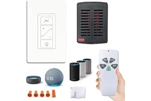 Humpptom Fan Remote Control Kit, Universal Smart WiFi Ceiling Fan Remote Control Kit, Compatible with Alexa, Google Assistant, for Hunter/Harbor Breeze/Westinghouse/Honeywell