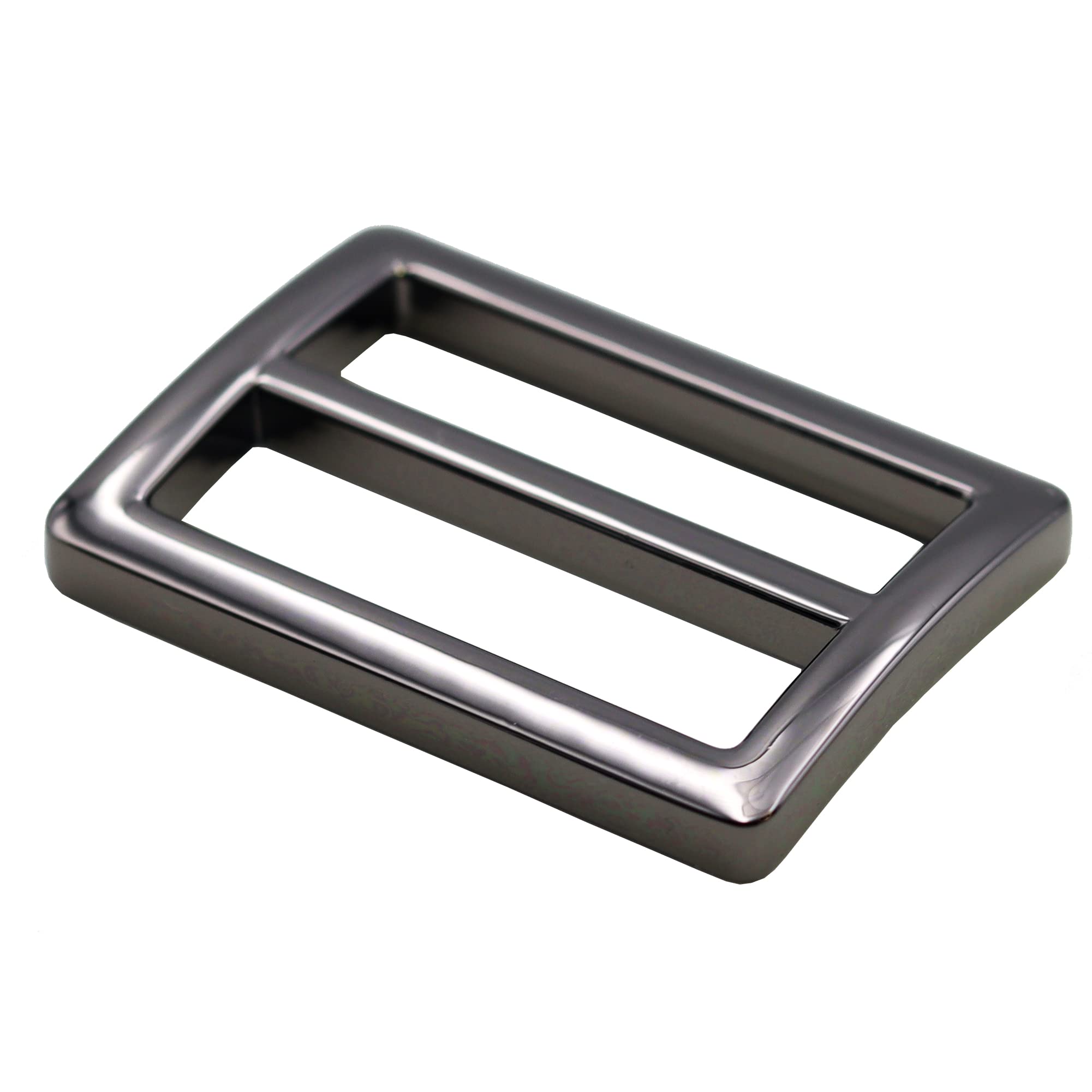 Photo 1 of JWBIZ 8pcs Flat Metal Slide Buckle Belt Adjuster Sliders Tri Glide Strap Hardware Clasp (Gun Black, 1 Inch)
