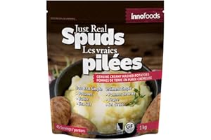 innofoods Just Real Spuds Genuine Creamy Mashed Potatoes, Gluten Free, 45 Servings - 1Kg