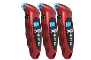 FOVAL Digital Tire Pressure Gauge 150 PSI for Car Truck Bicycle Instant Read with Backlit LCD and Non-Slip Grip (3)