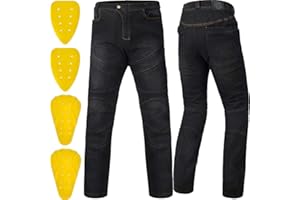 ILM Motorcycle Dirt Bike Pants for Men CE Armored Motocross Riding Gear Jeans Motorbike Adventure Touring Pant BJN01 Gray