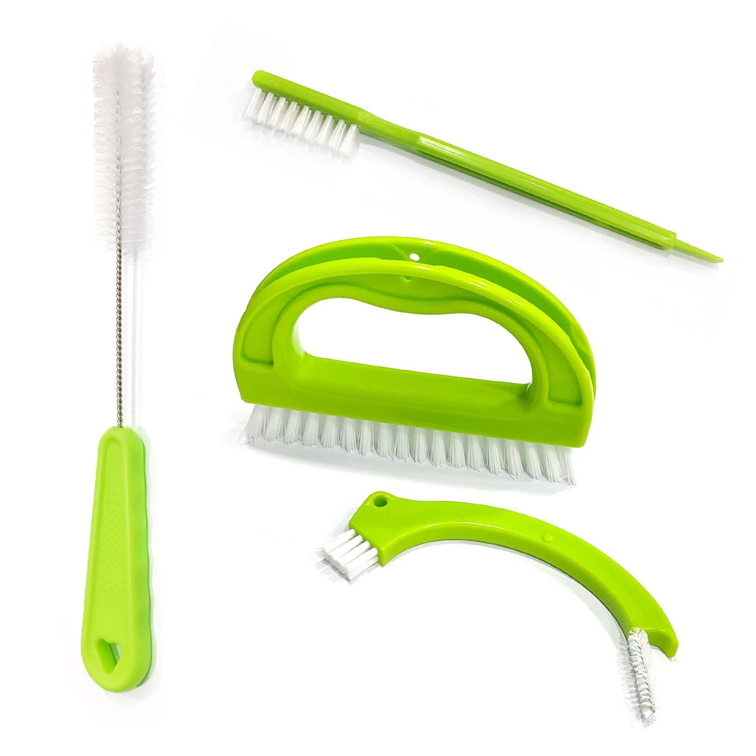 ZWZNBL 4PCS Grout Brushes, Tile Cleaner Brush, Tile Joint Brush With Handle, Used for Home and Kitchen, Window Rail, Kitchen, Seam, Floor Line