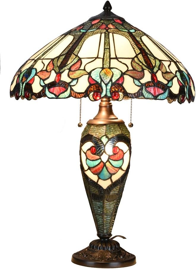 Best tiffany 2-light table lamps, authentic bronze