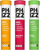 Phizz Electrolytes Multivitamin Hydration 60 Tablets 300g Mixed Flavour