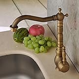 Vintage Style antike Messing Hohe Waschbecken Wasserhahn: Amazon.de
