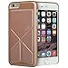 Akiko Stand iPhone 6 6s Case [Origami Series] Ultimate Protection Scratch Proof Soft Interior Leather HardCase with [Foldable 2-Way Stand Feature] for iPhone 6 6s - Retail Packaging - Rose Gold
