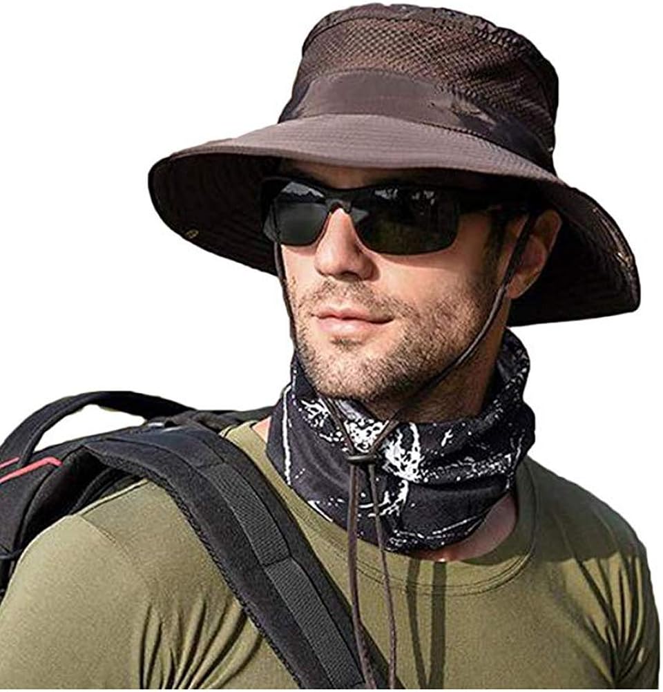 TUSFTAY Sunscreen Hat Cooling Hat Ice Cap Heatstroke Protection Cooling Cap Wide Brim Sun Hat