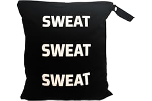 WHOLE WORKS Premium Wet Bag for Gym Clothes - 12.6" x 14.6" Waterproof, Machine Washable Sweat Bags for Sweaty & Dirty Workout Gear - Smell Proof, Dry Bags for Sports, Travel, Yoga, Swimsuits & Towels - Organizer