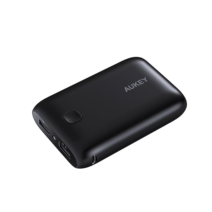 AUKEY Batterie Externe 10050mAh, Chargeur Portable Compact avec Sortie 5V/2A et 5V/1A, Pour iPhone, Samsung, HUAWEI, Kindle etc.