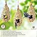3 Pcs Grass Bird Hut --- Cozy resting place for birds - Provides shelter from cold weather - Bird hideaway from predators - Hand-Woven Teardrop Shaped - 100% Natural Fiber - Ideal for Finch & Canary